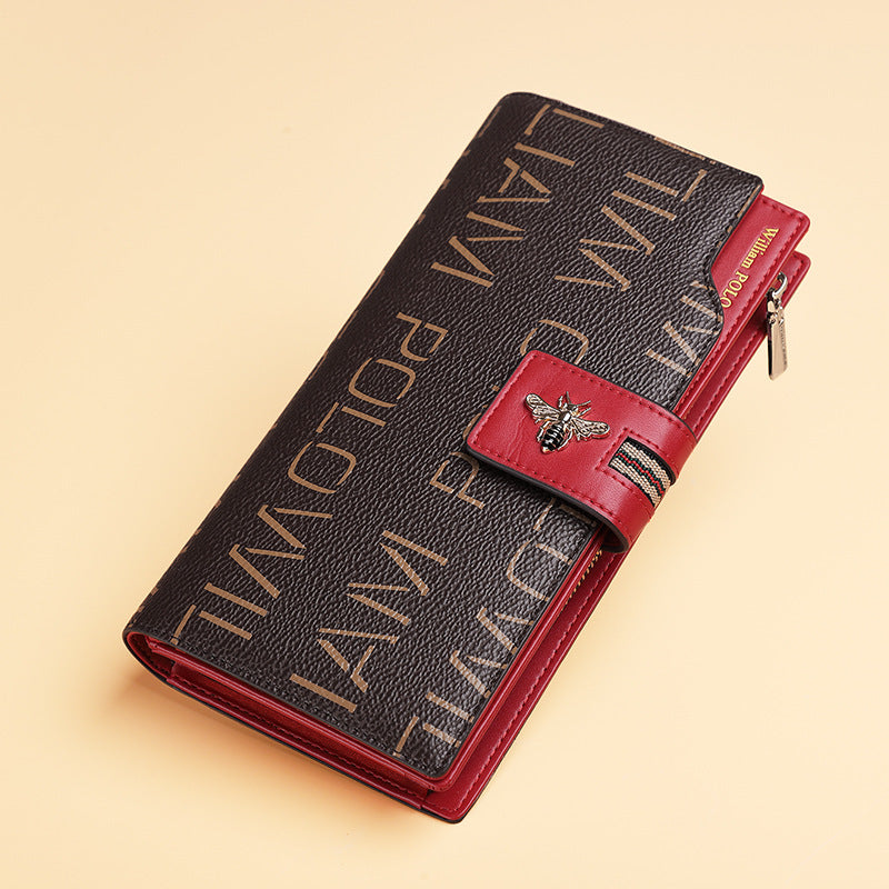 Women's Emperor Paul Female Lady Long Genuine Ladies Wallets