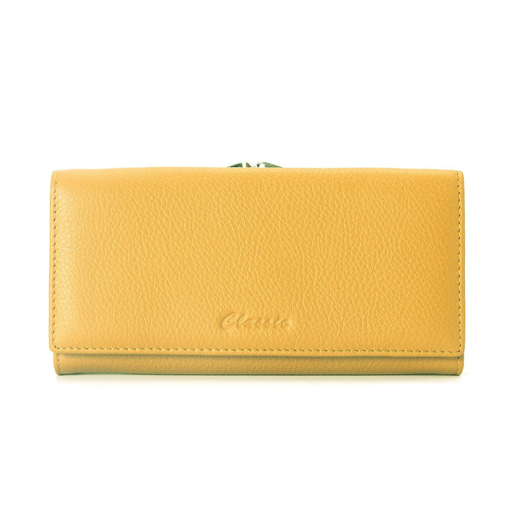 Women's Large Capacity Long Zipper First Layer Ladies Wallets