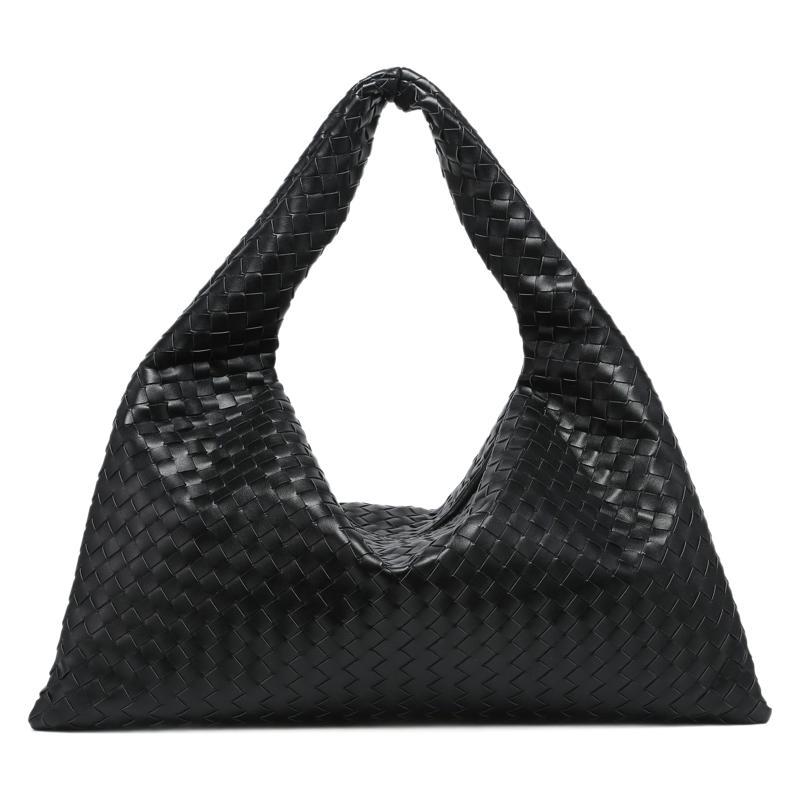 Woven Large Capacity Underarm Solid Color Shoulder Bags