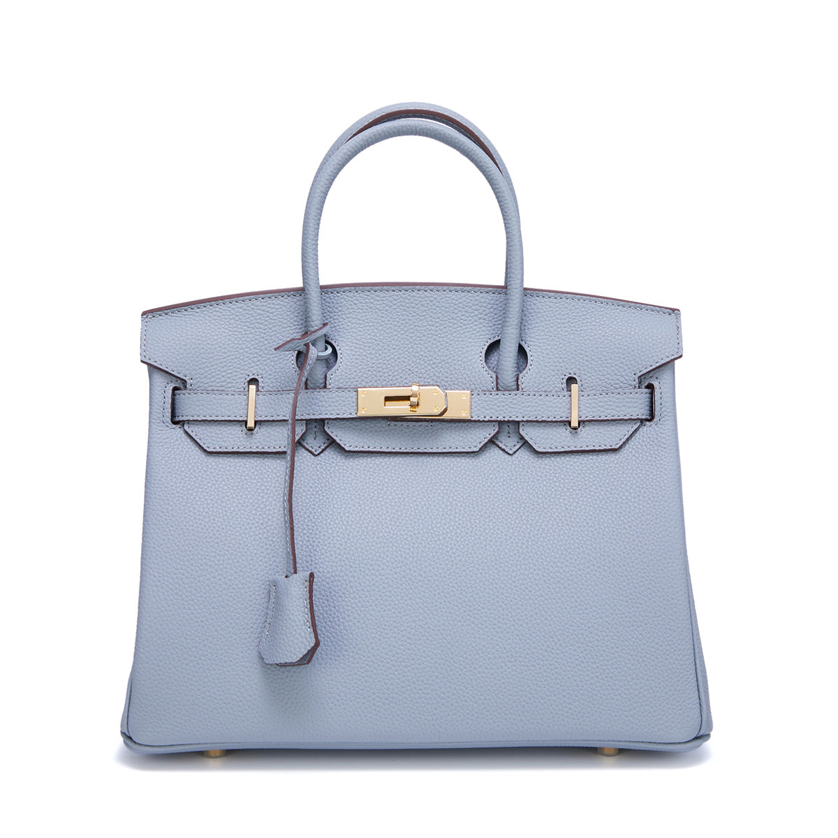 Women's Gold First Layer Cowhide Leather Large Handbags