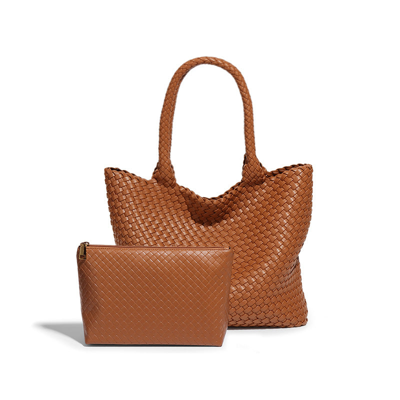 Women's Hand-woven Large Capacity Totes Summer Fashion Shoulder Bags