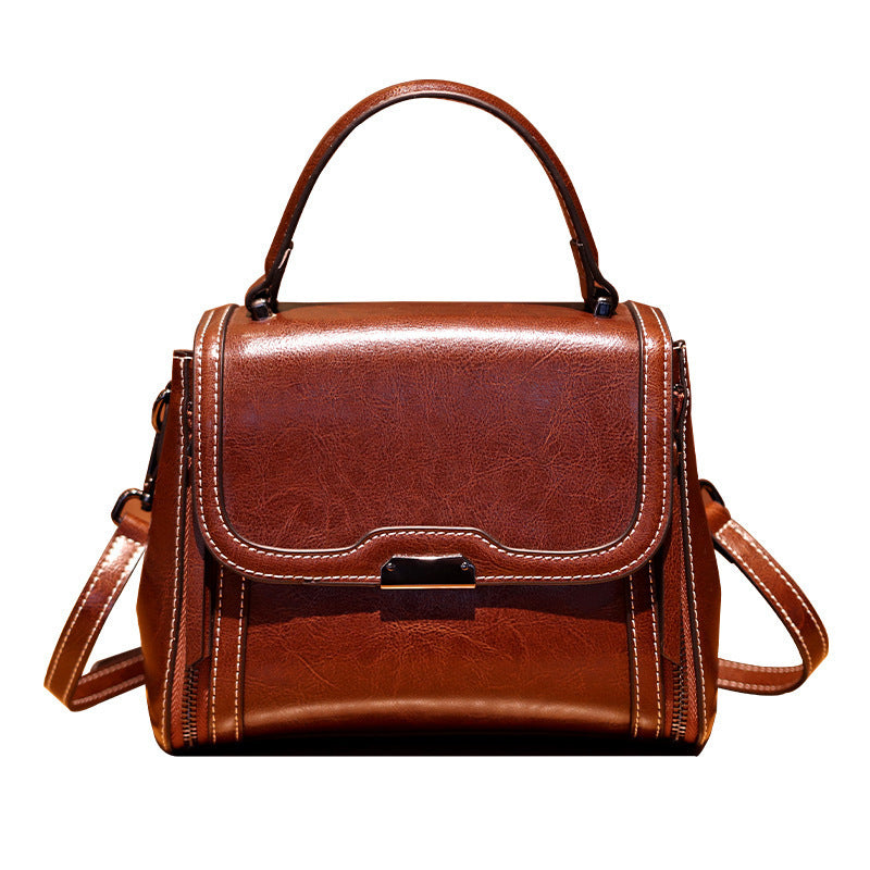 Women's Elegant Comfortable Genuine Leather Design Shoulder Bags
