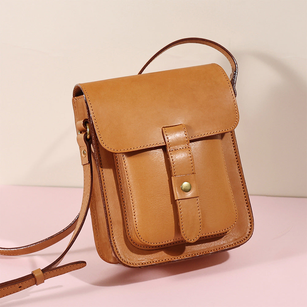 Women's Durable Leather Retro Large Capacity Crossbody Bags