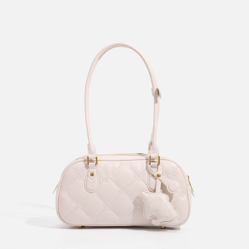 Women's Style Light Luxury Rhombus Baguette Large Shoulder Bags