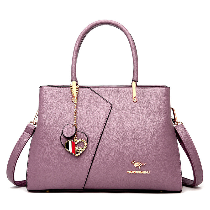 Women's Fashion Patchwork Large Capacity Mom Big Handbags