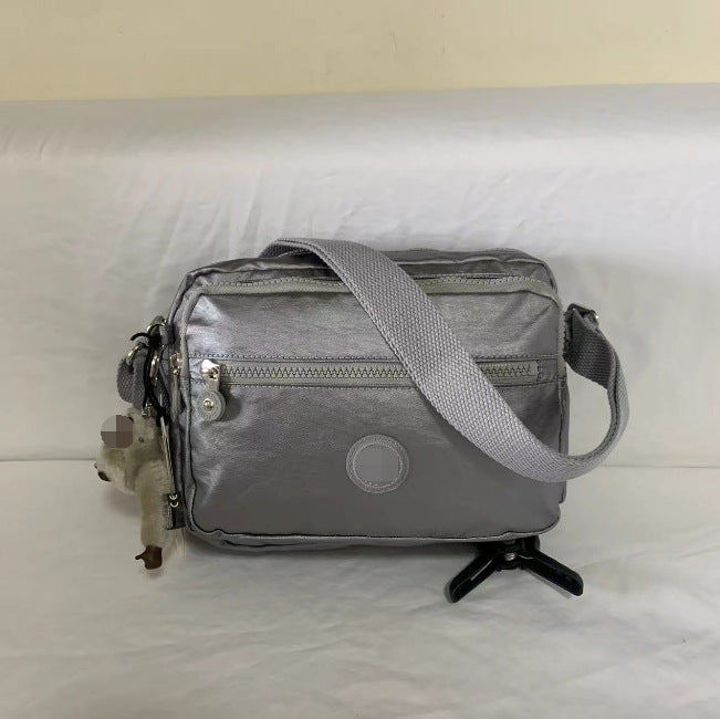 Women's Spring Monkey Urban Simple Nylon Compartment Crossbody Bags