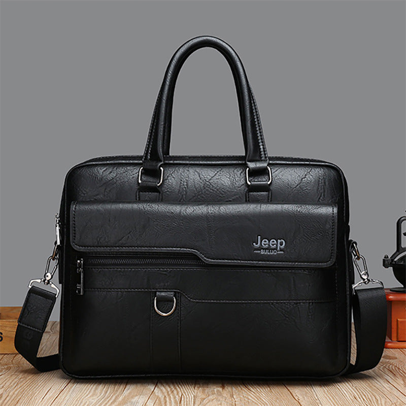 Trendy Classic Business Meeting Bidding Commuter Men's Handbags