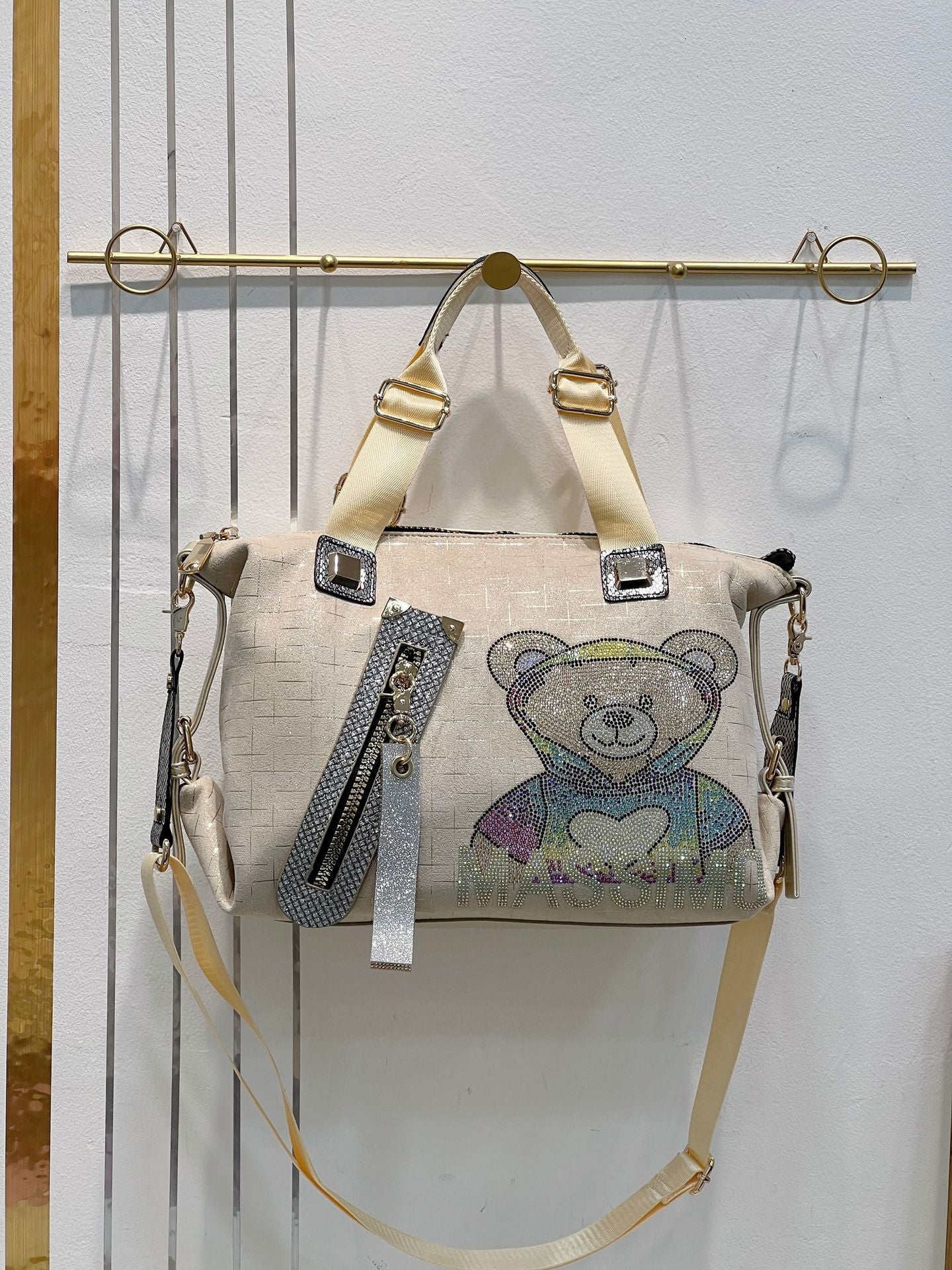 Women's Western Style Diamond Fashion Large Capacity Shoulder Bags