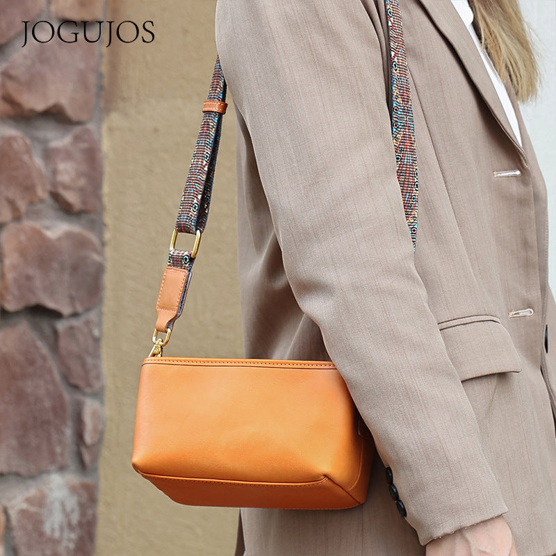 Women's Genuine Leather Large Capacity Horizontal High-grade Shoulder Bags