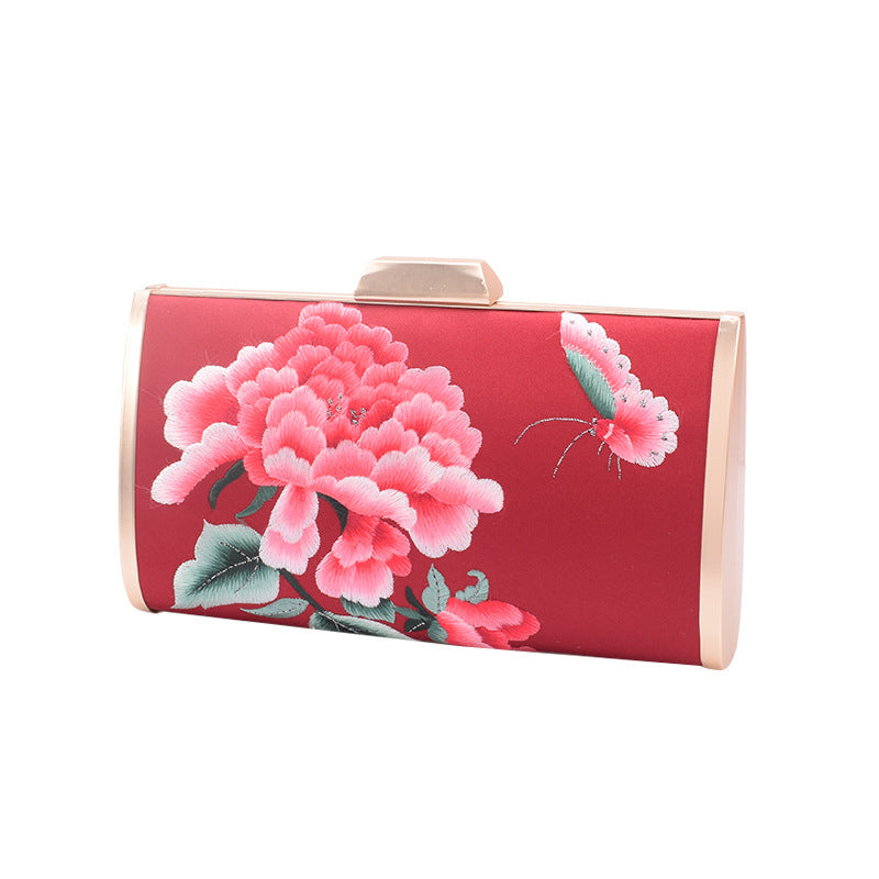 Vintage Su Embroidery Clutch Handmade National Style Evening Bags