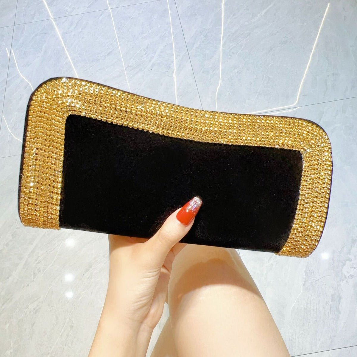 Women's High-grade Veet Niche Party Dinner Handbags