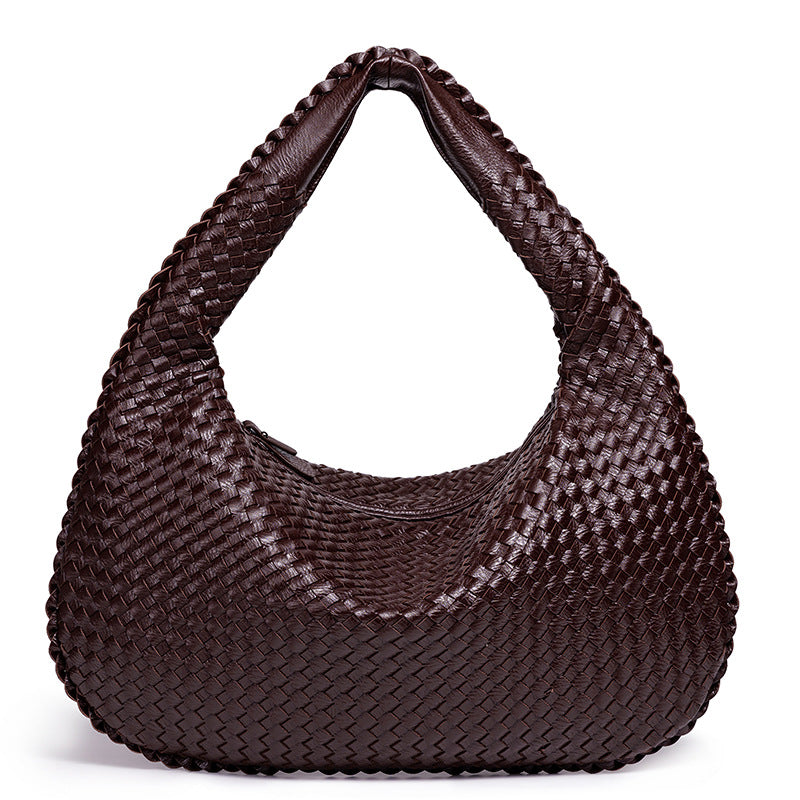 Women's Woven Large Oblique Handmade Capacity Shoulder Bags