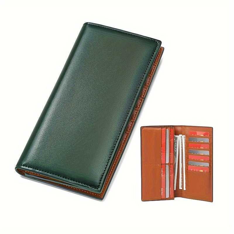 Men's Elegant Leather Long Cowhide Clutch Men's Wallets
