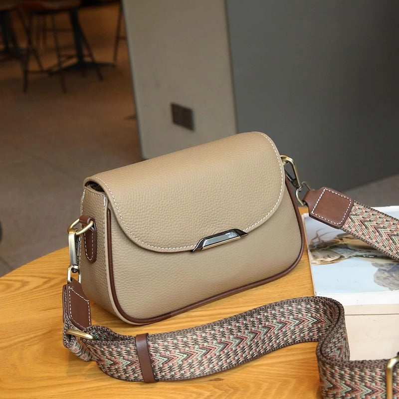 Genuine Leather Strap Advanced Texture First Crossbody Bags