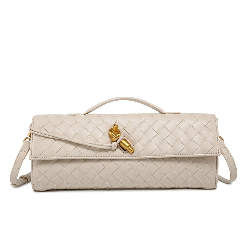 Woven Dinner Clutch Fashion Long Bolt Evening Bags