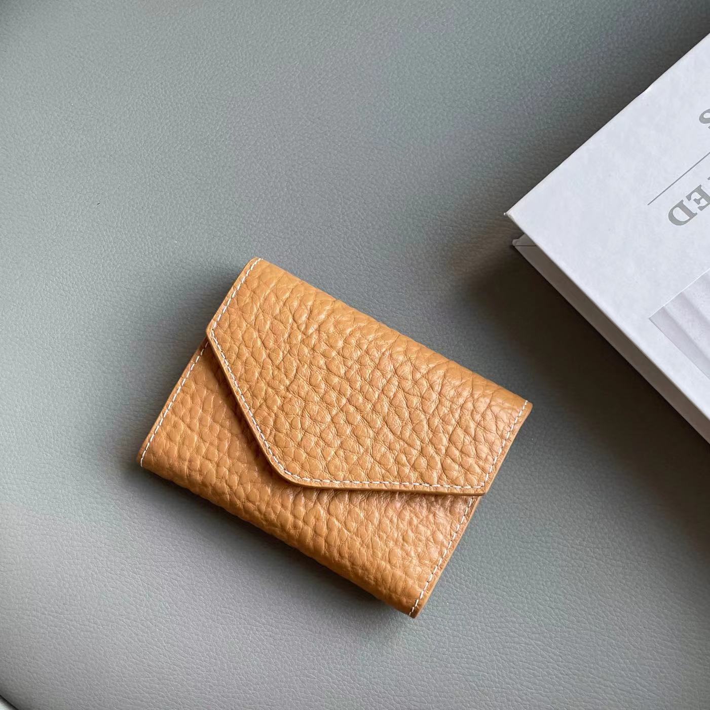 Women's & Men's & Niche Style Neutral Tri Fold Flip Ladies Wallets