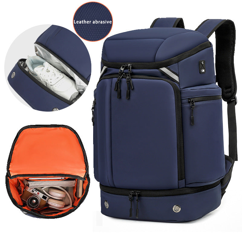 Men's Large Capacity Dry Wet Separation Multifunctional Backpacks