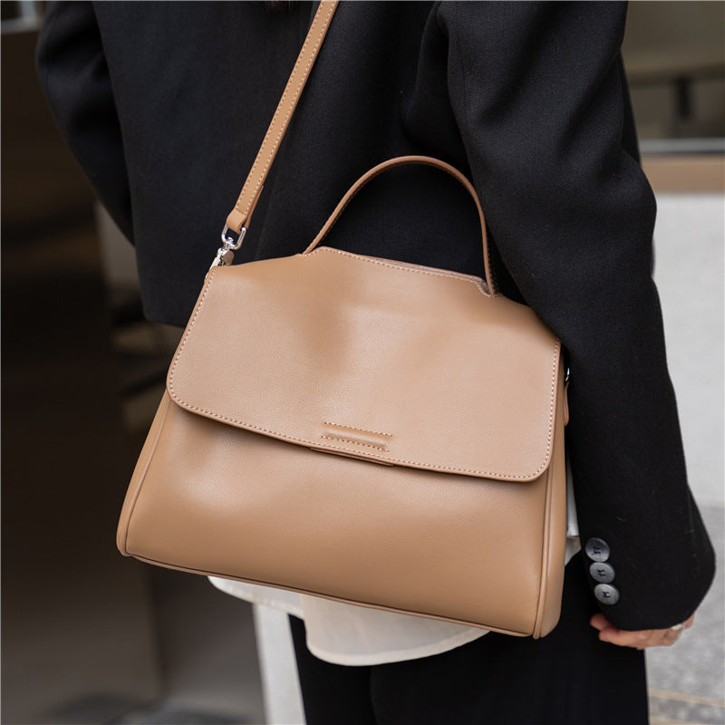 Women's Soft Cowhide Portable High-grade Leather Shoulder Bags