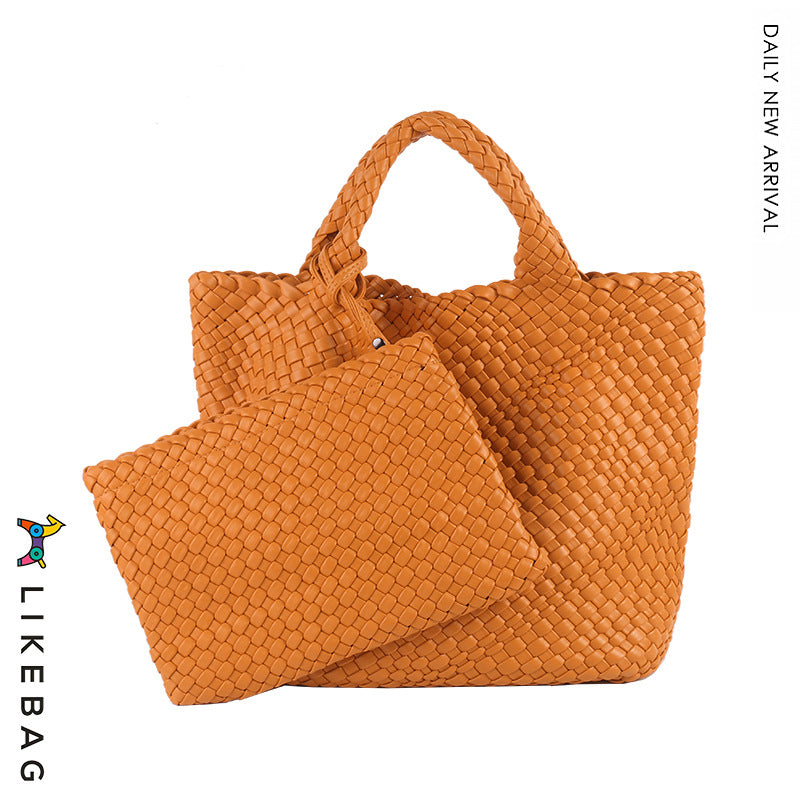 Business Commute Woven Large Capacity Trendy Handbags