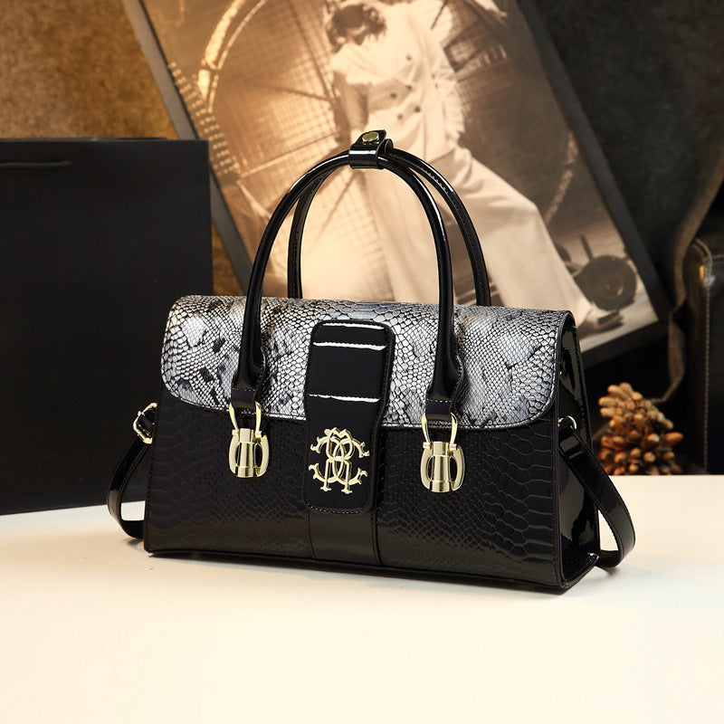 Women's Elegant Cover Crocodile Pattern Mother Stylish Crossbody Bags