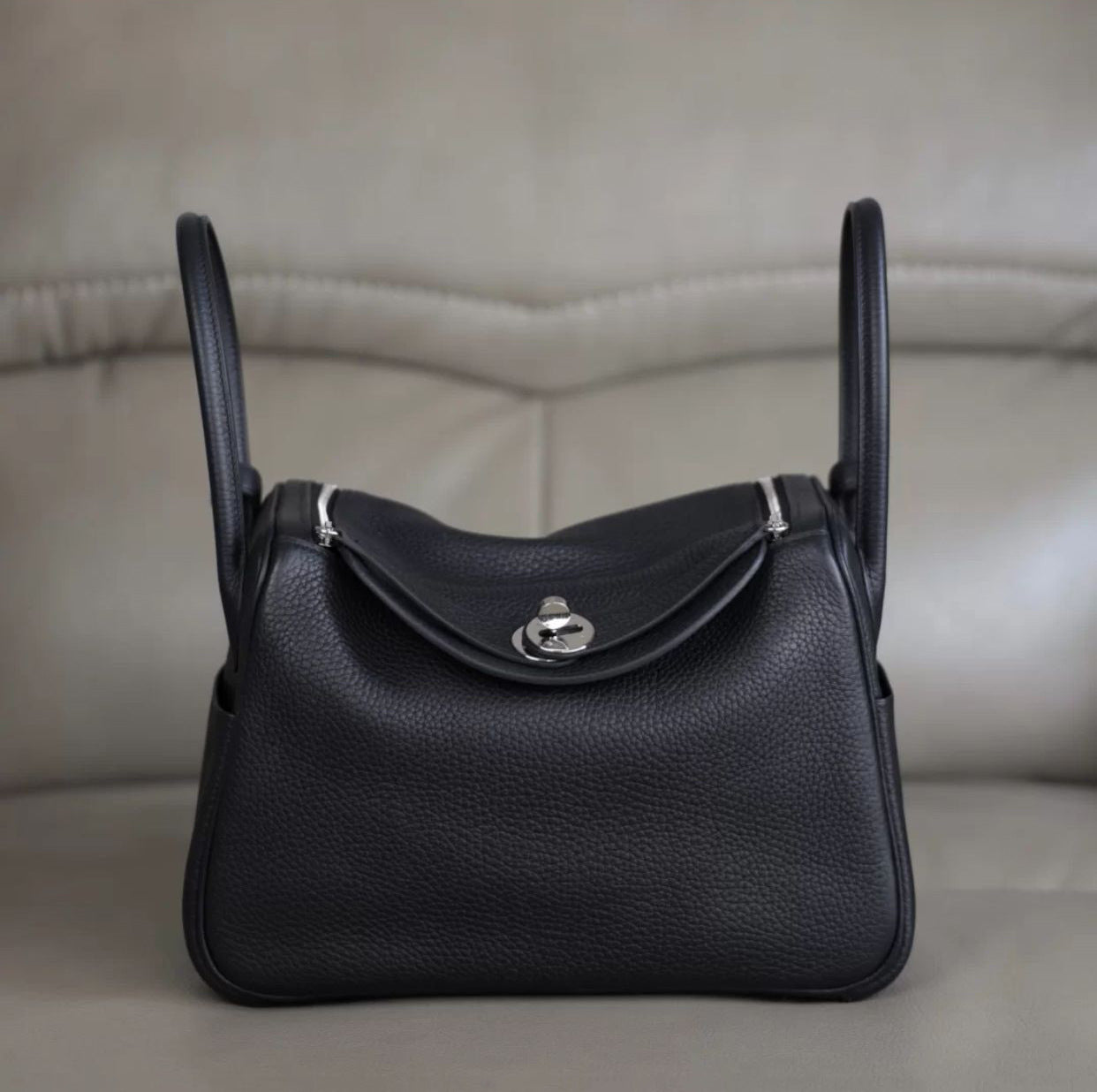 Women's Layer Cowhide Lindy Gold Doctor Portable Bags