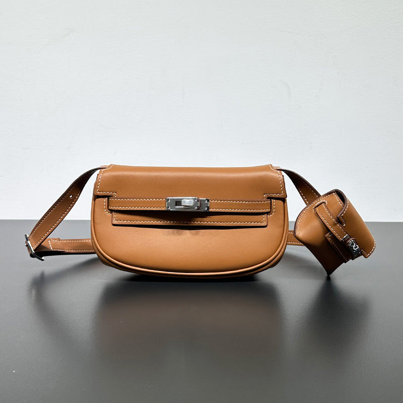 Women's First Layer Cowhide Kelly Leather Mini Bags