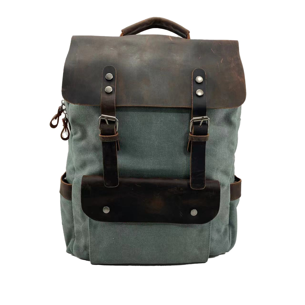 Pepper Salt Canvas Retro Textured Computer Backpacks