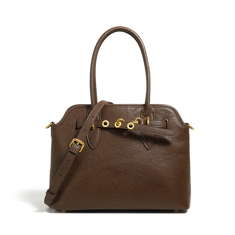 Women's Genuine Leather Large Capacity Underarm Niche Retro Crossbody Bags