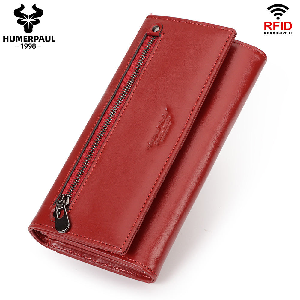 Women's Paul Leather Fashion Large Capacity Clutch Ladies Wallets