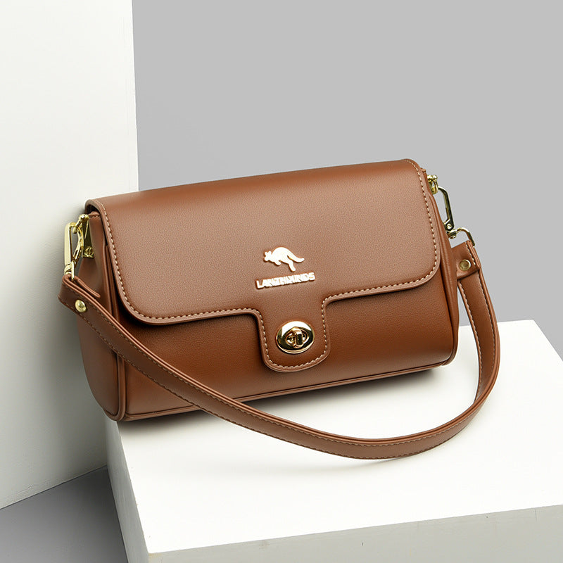 Mom Korean Simple Large Capacity Solid Crossbody Bags