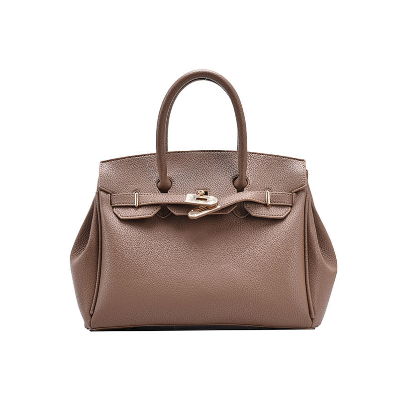 Women's Lychee Pattern Fashion Large Capacity Shoulder Bags
