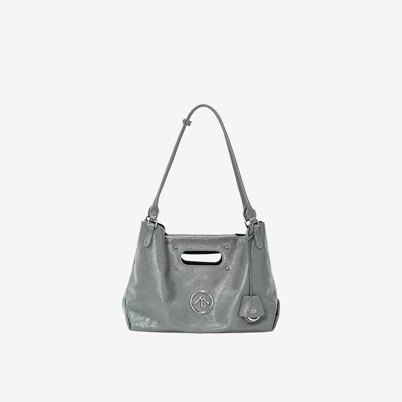 Large Capacity Commuter Leather Portable Soft Shoulder Bags