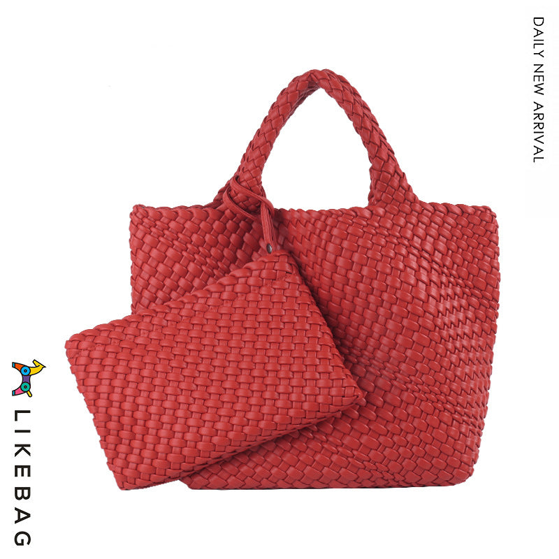 Business Commute Woven Large Capacity Trendy Handbags