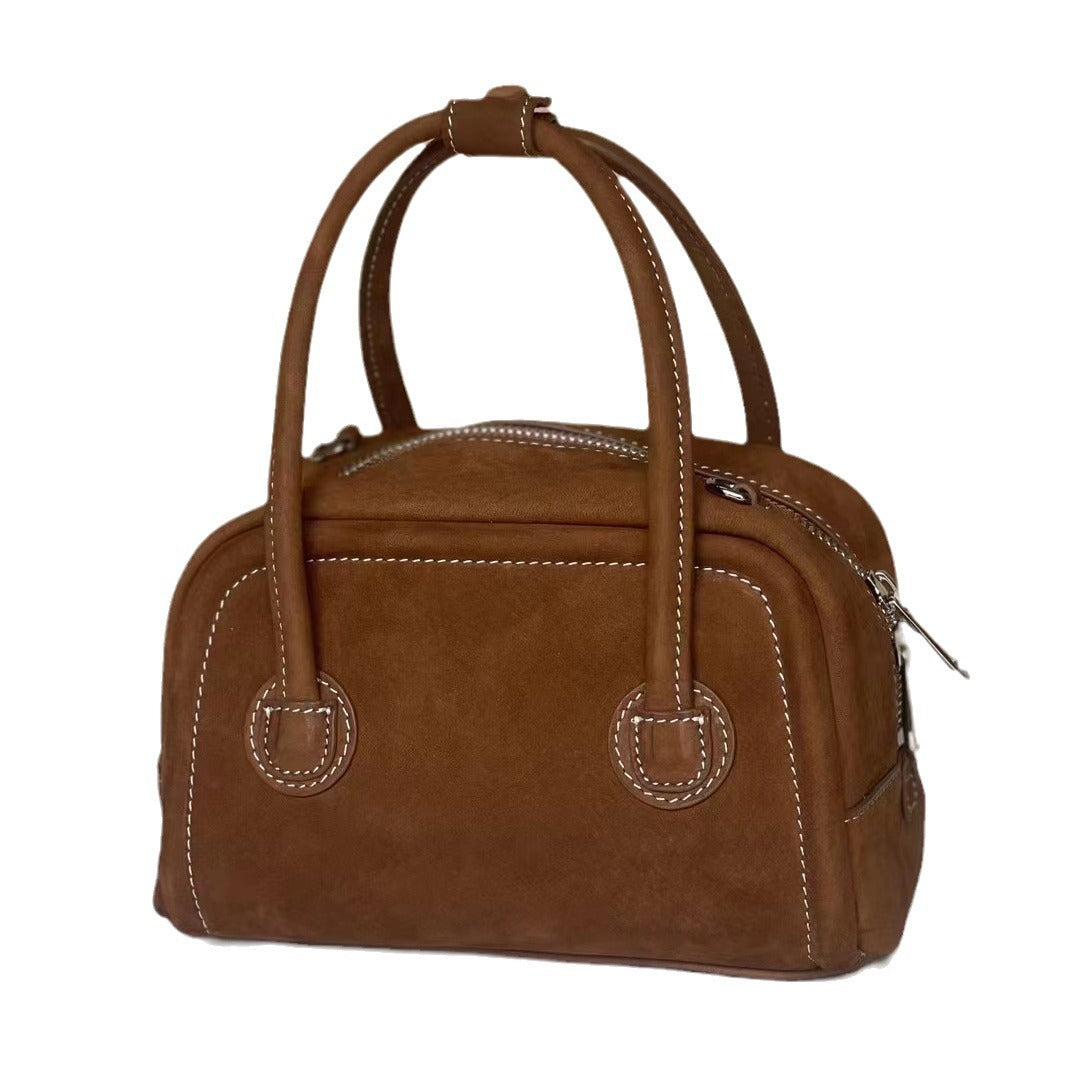 Women's Popular Fashion Genuine Leather Simple Handbags