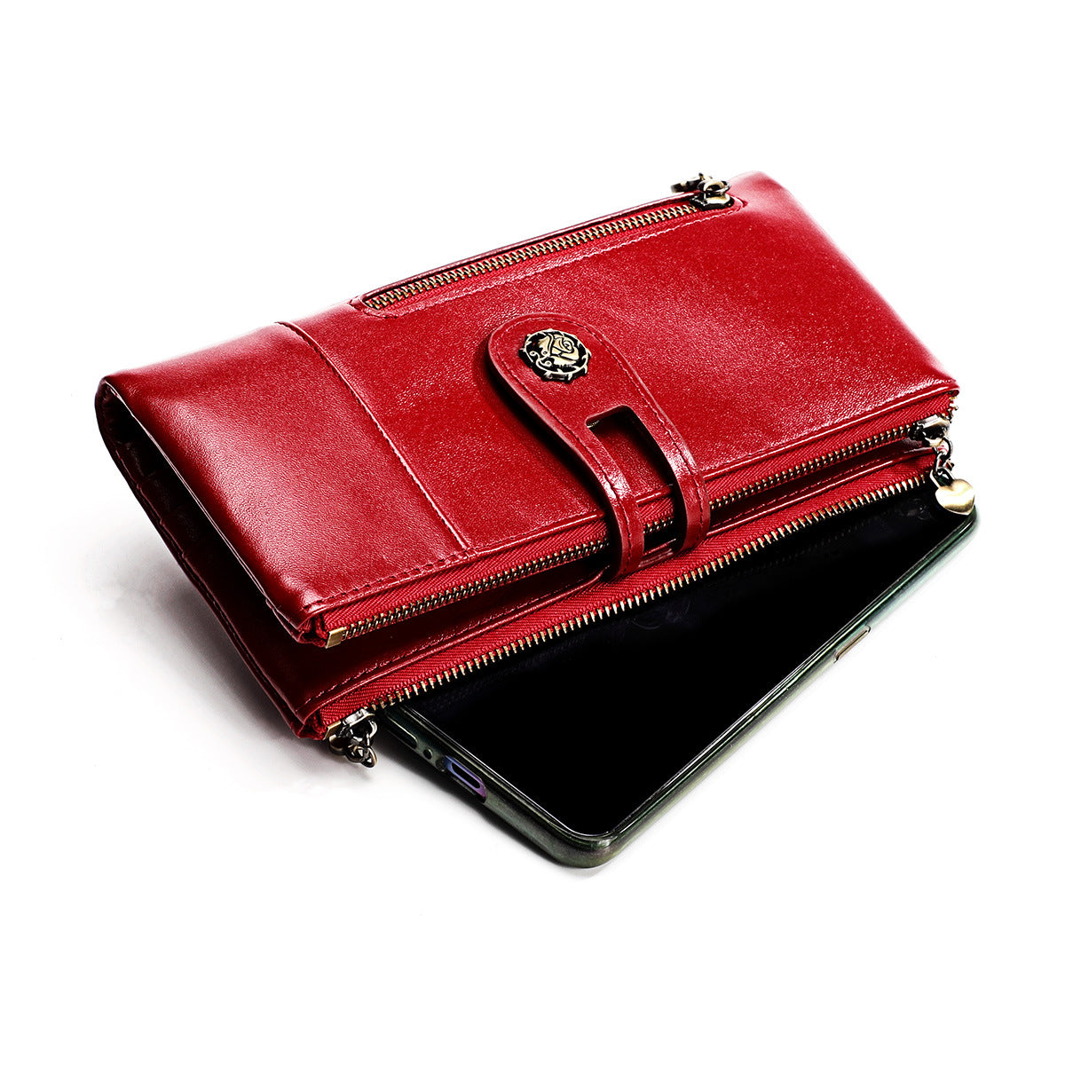 Women's & Men's & Leather Retro First Layer Cowhide Ladies Wallets