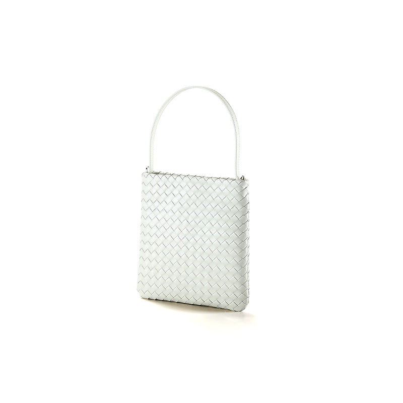 Women's Spring Sheepskin Minority Simple Woven Vintage Bags