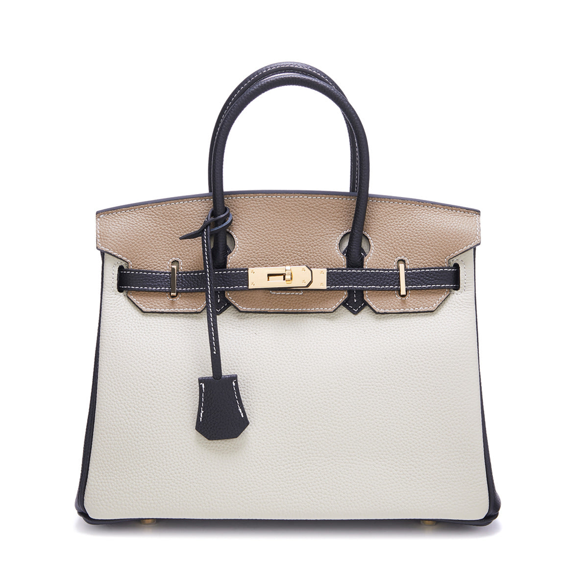 Women's Pattern First Layer Cowhide Large Capacity Shoulder Bags
