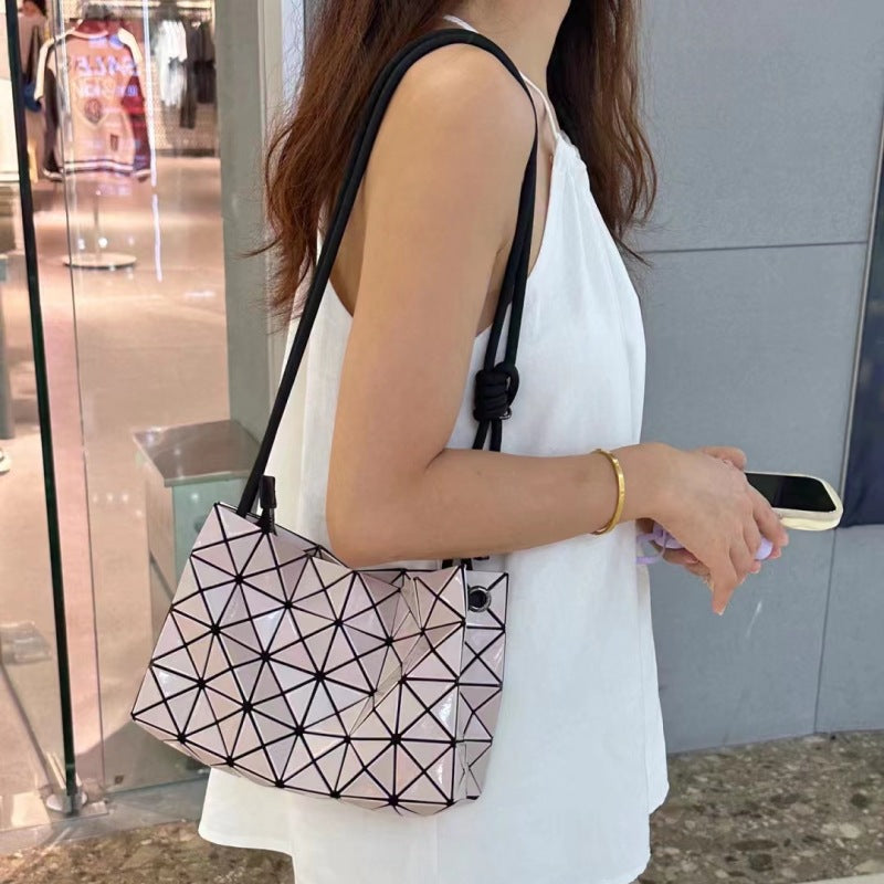 Women's Geometric Rhombus Single Life Box Shoulder Bags