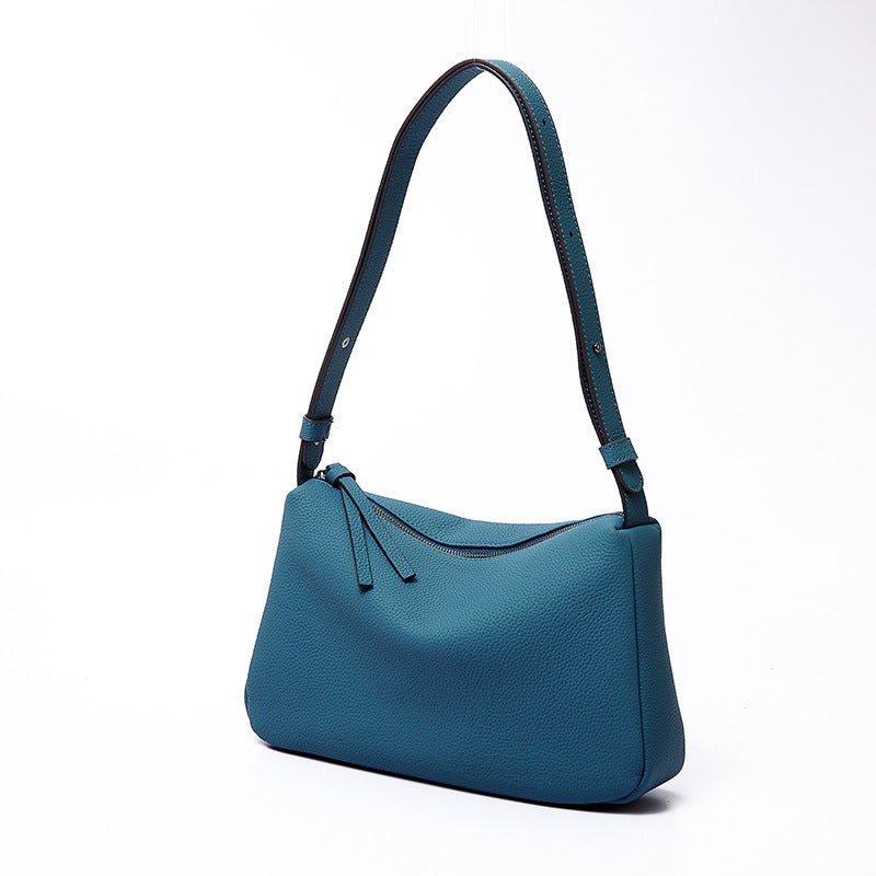 Women's Design Baguette Layer Cowhide Underarm High-grade Shoulder Bags