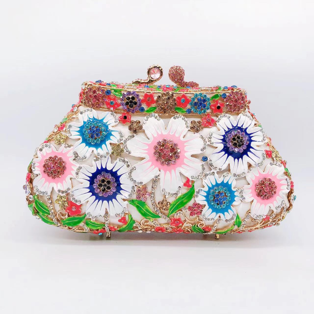 Women's Wei Mermaid Order Diamond Hollow Rhinestone Evening Bags