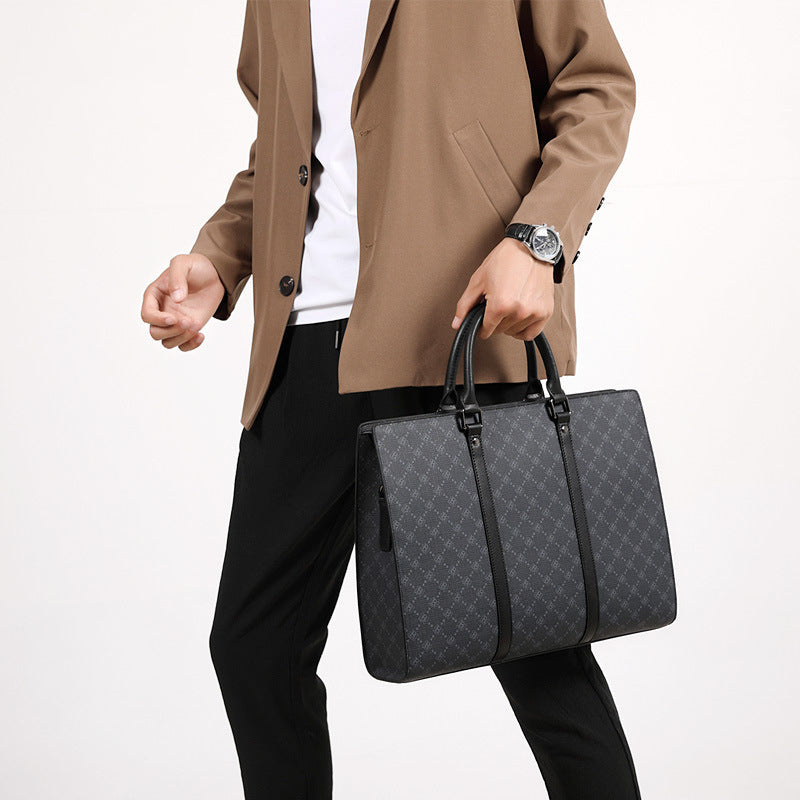 Men's Simplicity Fashion Large Capacity Business Men's Handbags