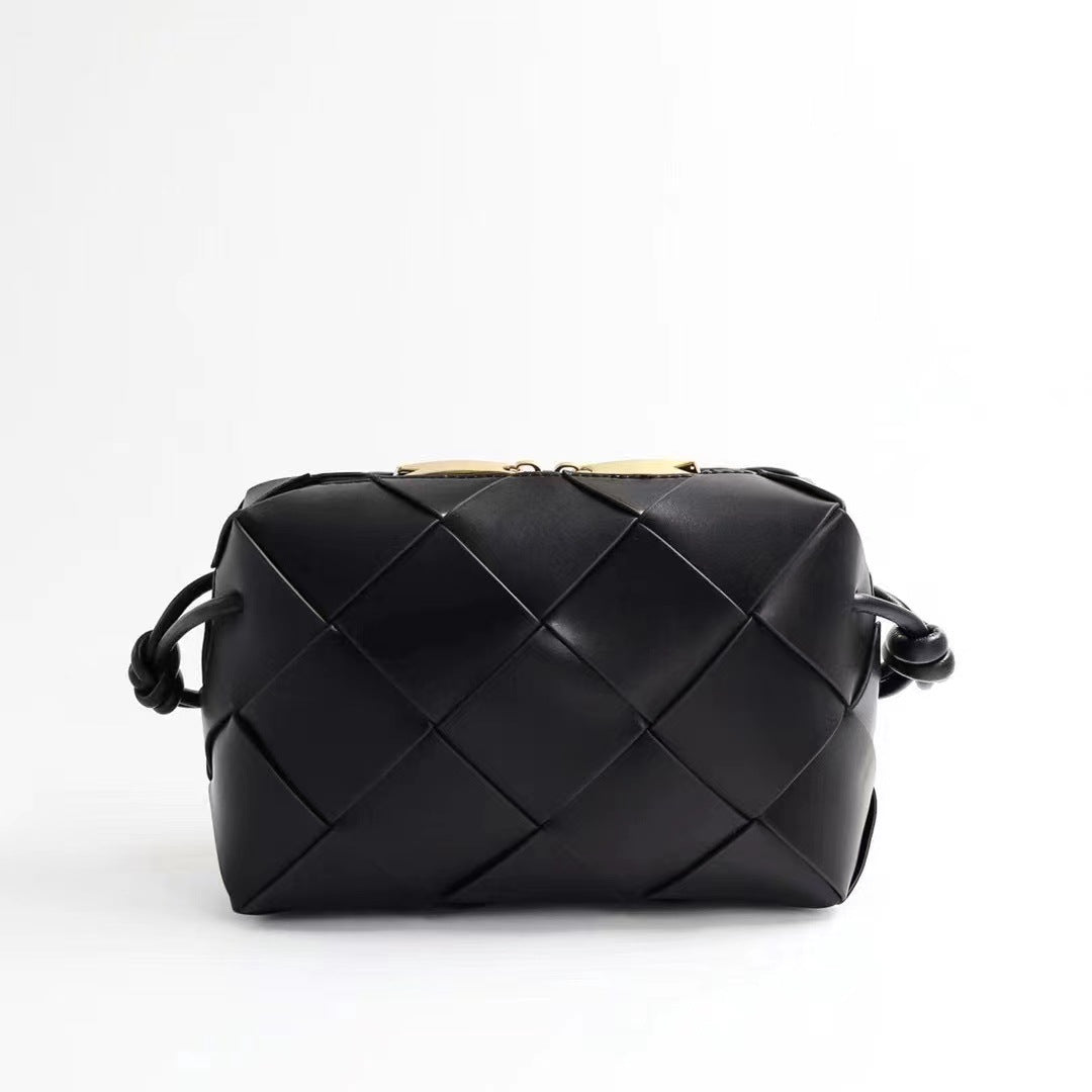 Classic Style Rhombus Portable Woven Box Bags