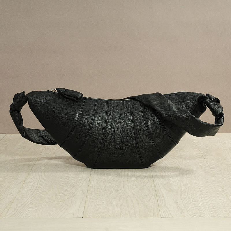 Sheepskin Upgraded Leather Croissant Can Be Crossbody Bags
