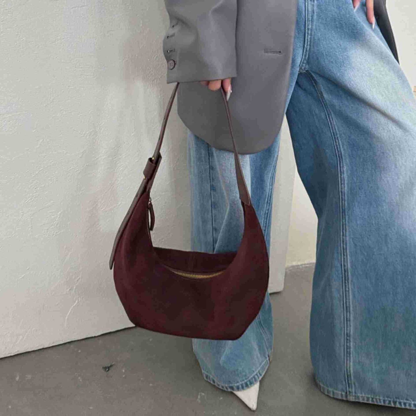 Women's Niche Retro Dumpling High-grade Large Capacity Shoulder Bags
