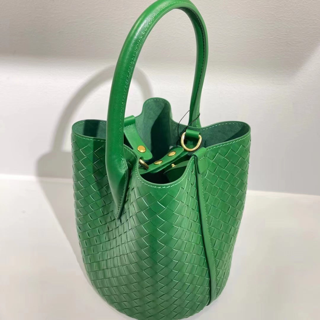 Woven Niche Texture Vegetable Basket Authentic Crossbody Bags