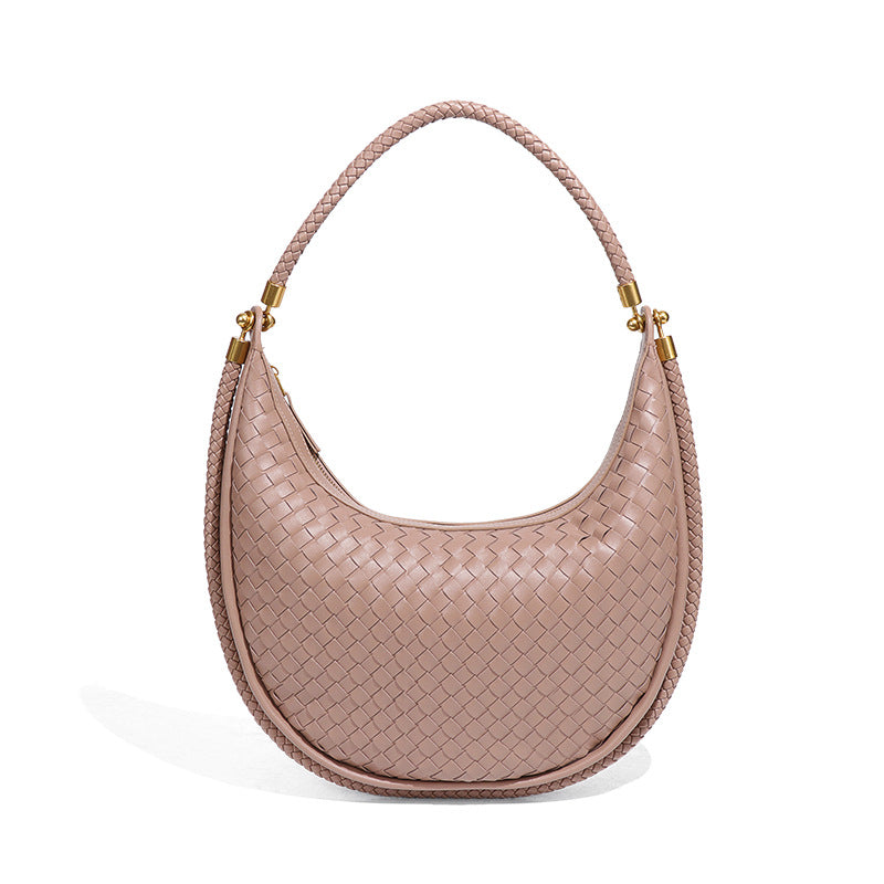Women's Fashion Hand-woven Portable Selenodont Niche Underarm Handbags