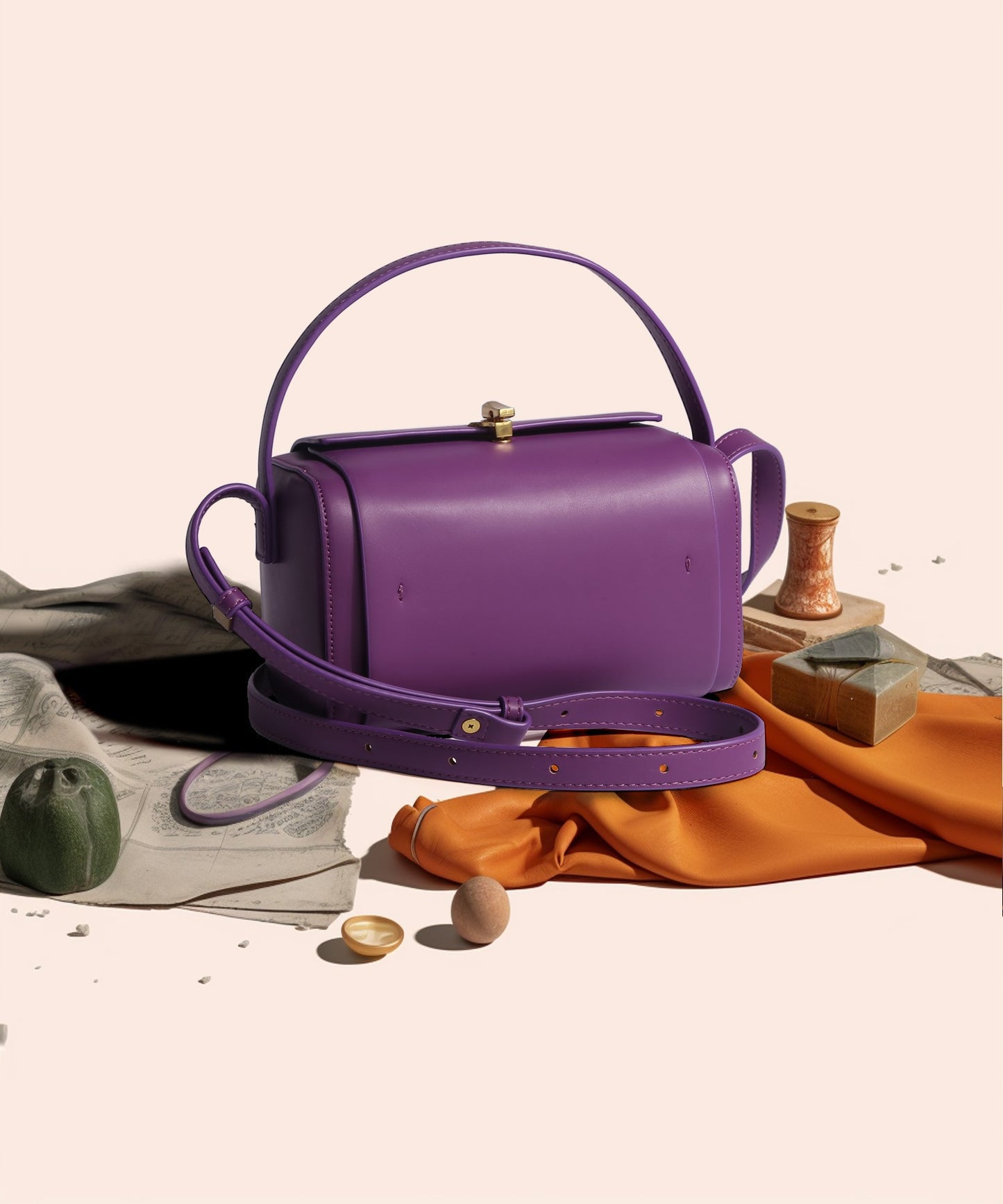 Women's Advanced Texture Niche Brazilian Berry Purple Shoulder Bags