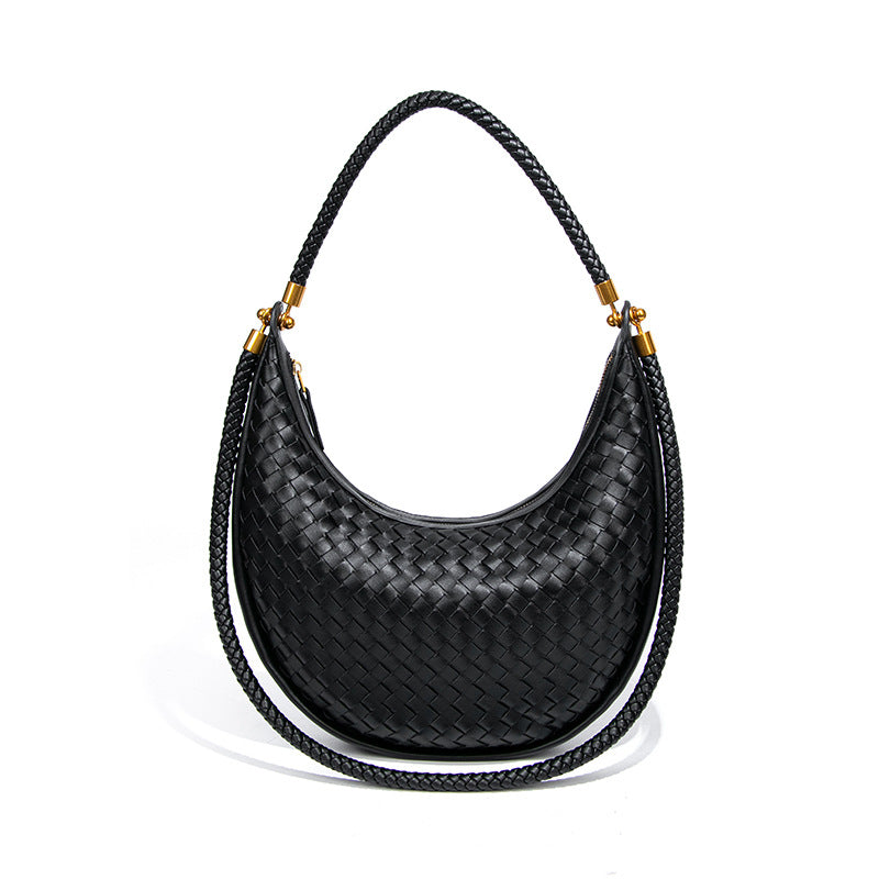 Women's Fashion Hand-woven Portable Selenodont Niche Underarm Handbags