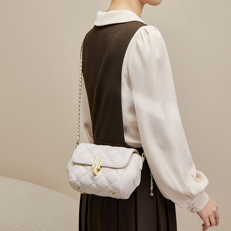 Women's Fashion Chain Summer Genuine Leather Shoulder Bags