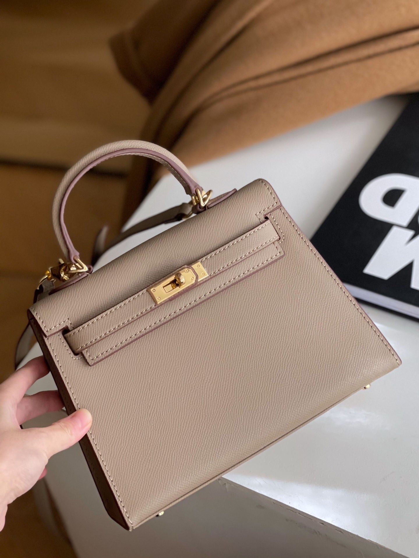 Women's Leather Elephant Gray Kelly High-grade Gift Bags